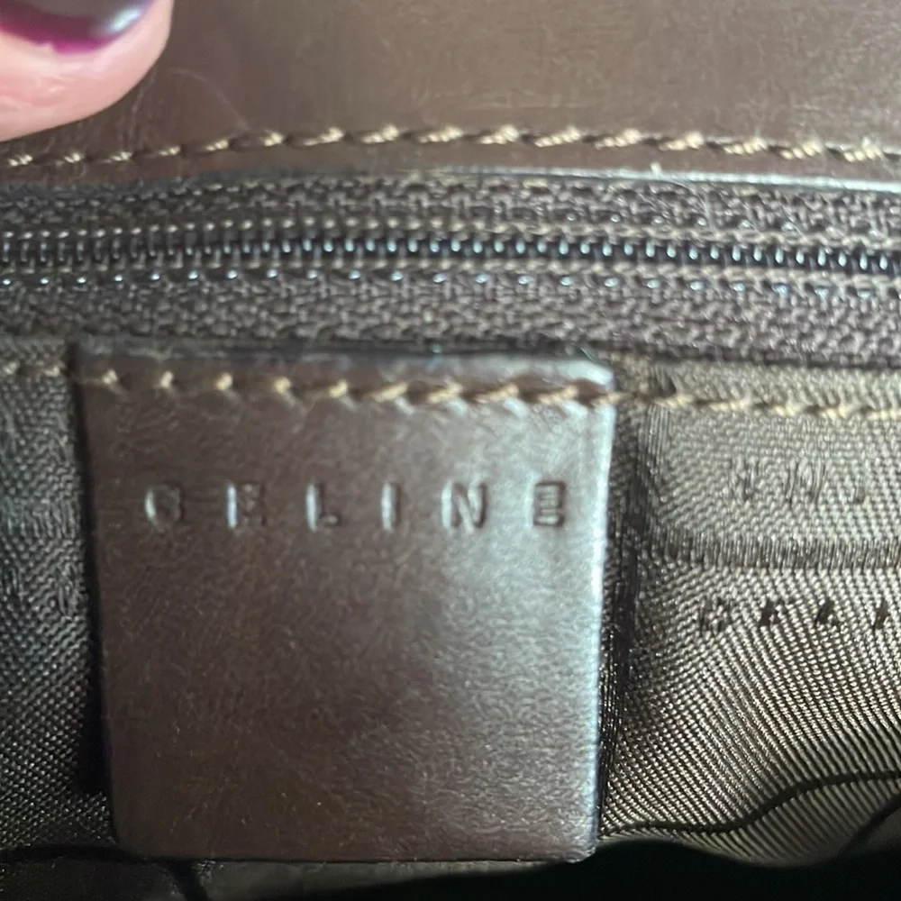 Authentic CELINE suede tote bag - Picture 4 of 9